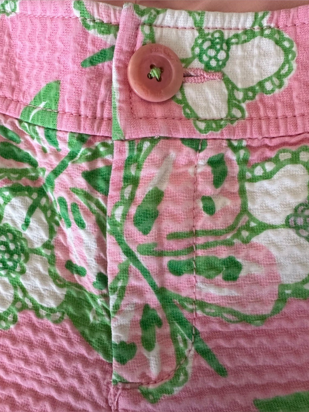 Lilly Pulitzer Callahan Shorts Size 4 Pink Green Floral Butterfly Preppy - Picture 6 of 8